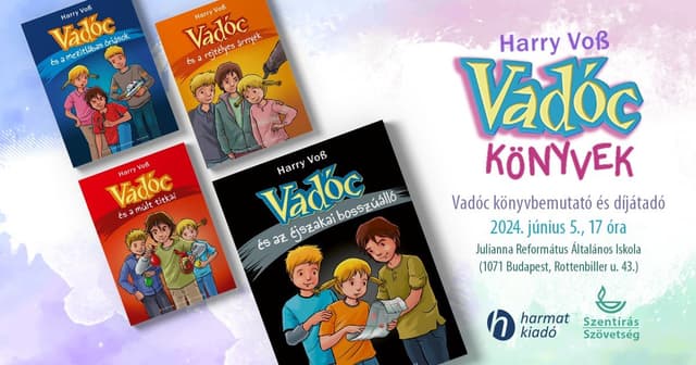 Bemutatják a Vadóc-könyvsorozat legújabb kötetét