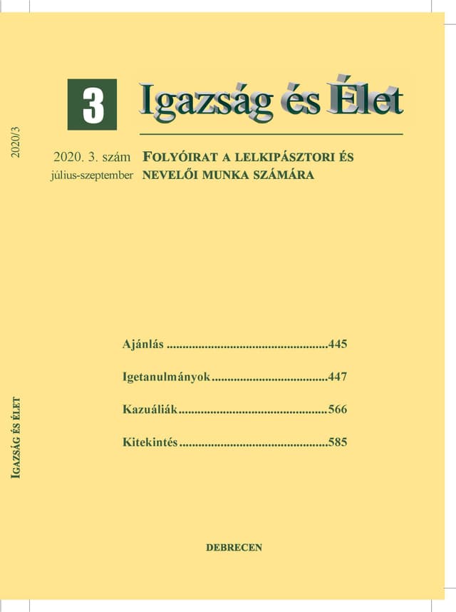 Megjelent az Igazsás és Élet