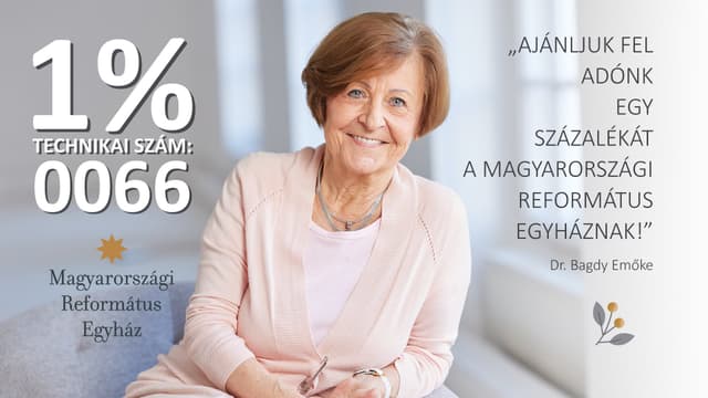 Ajánljuk föl adónk egy százalékát a Magyarországi Református Egyháznak!