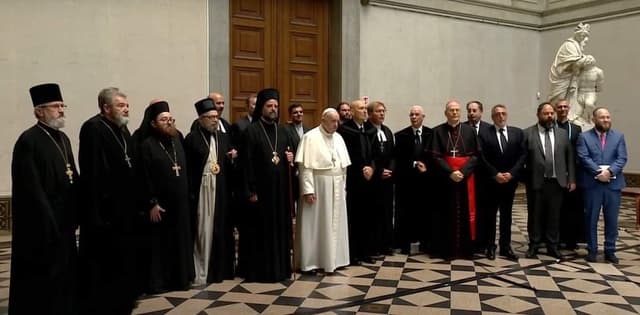 A református egyház vezetőit is fogadta Ferenc pápa